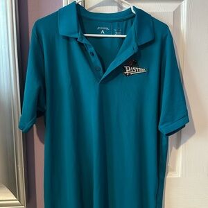 Antigua Men’s Large Detroit Pistons Teal Polo Shirt